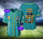 Miami Dolphins Personalized Baseball Jersey