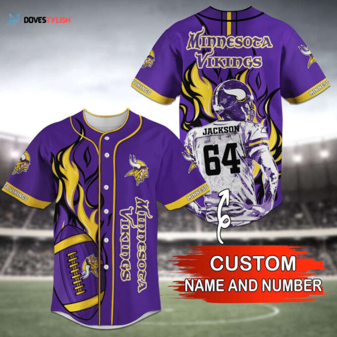 Minnesota Vikings Baseball Jersey Personalized Trend 2023