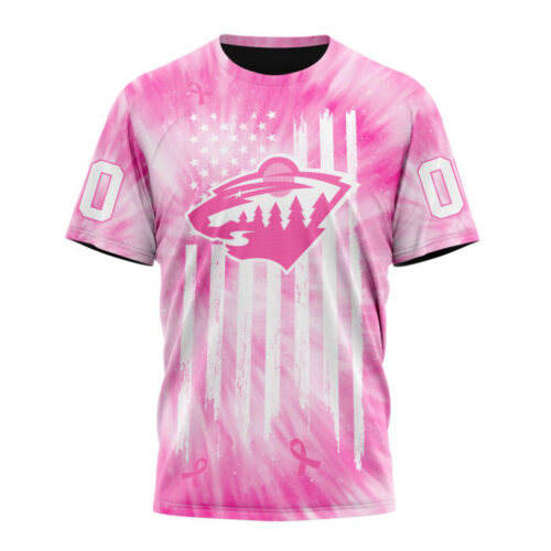 Minnesota Wild Special Pink Tie-Dye Unisex T-Shirt For Fans Gifts 2024
