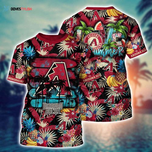 MLB Arizona Diamondbacks 3D T-Shirt Adventure Vogue For Sports Enthusiasts