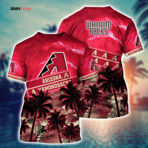 MLB Arizona Diamondbacks 3D T-Shirt Chic Baseball Layers For Fans Baseball