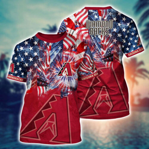 MLB Arizona Diamondbacks 3D T-Shirt Hawaiian Heatwave For Fans Sports