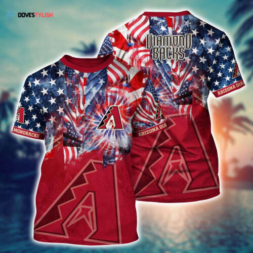MLB Arizona Diamondbacks 3D T-Shirt Hawaiian Heatwave For Fans Sports