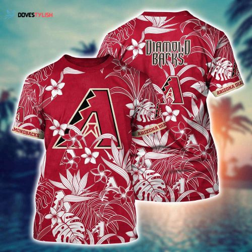 MLB Arizona Diamondbacks 3D T-Shirt Island Adventure For Sports Enthusiasts