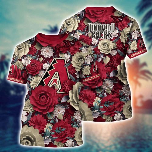 MLB Arizona Diamondbacks 3D T-Shirt Tropical Twist For Sports Enthusiasts