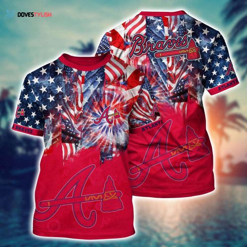 MLB Atlanta Braves 3D T-Shirt Tropical Tranquility Bloom For Fans Sports