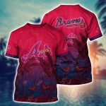 MLB Atlanta Braves 3D T-Shirt Paradise Bloom For Sports Enthusiasts