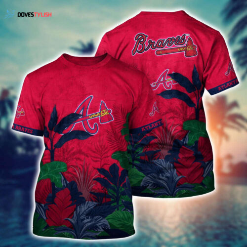 MLB Atlanta Braves 3D T-Shirt Chic Baseball Layers For Fans Baseball