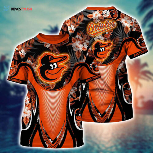 MLB Baltimore Orioles 3D T-Shirt Champion Comfort For Fans Sports