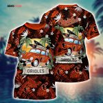 MLB Baltimore Orioles 3D T-Shirt Fusion Elegance For Sports Enthusiasts