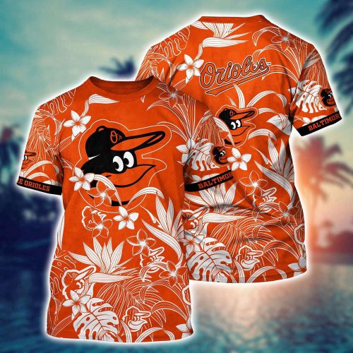 MLB Baltimore Orioles 3D T-Shirt Island Adventure For Sports Enthusiasts