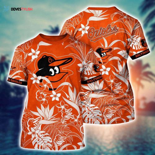MLB Baltimore Orioles 3D T-Shirt Island Adventure For Sports Enthusiasts