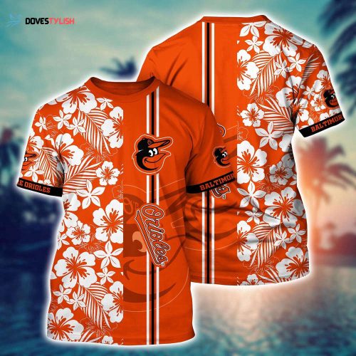 MLB Baltimore Orioles 3D T-Shirt Marvelous Impact For Sports Enthusiasts