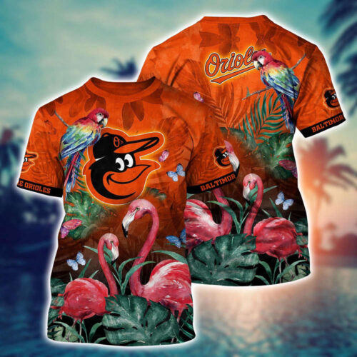 MLB Baltimore Orioles 3D T-Shirt Signature Style For Fans Baseball