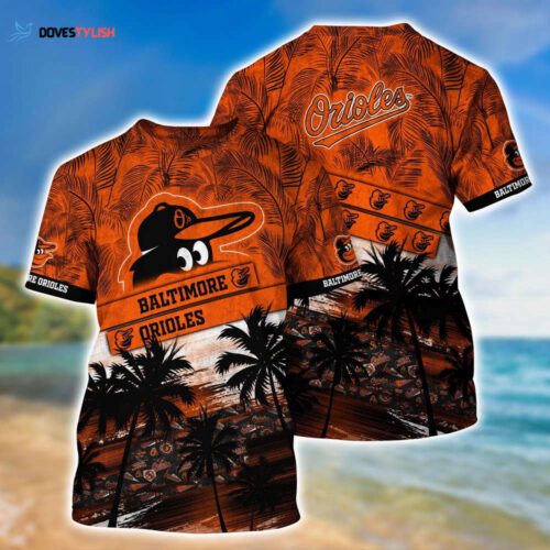 MLB Baltimore Orioles 3D T-Shirt Sporty Chic For Fans Sports