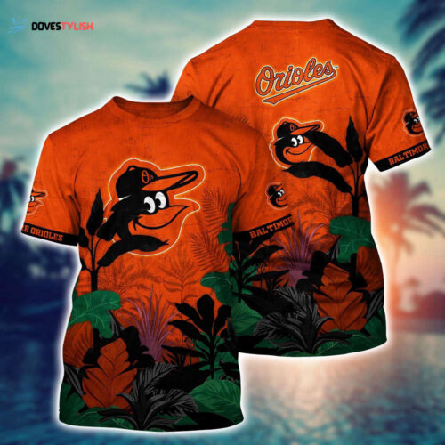 MLB Baltimore Orioles 3D T-Shirt Trending Summer For Fans Baseball