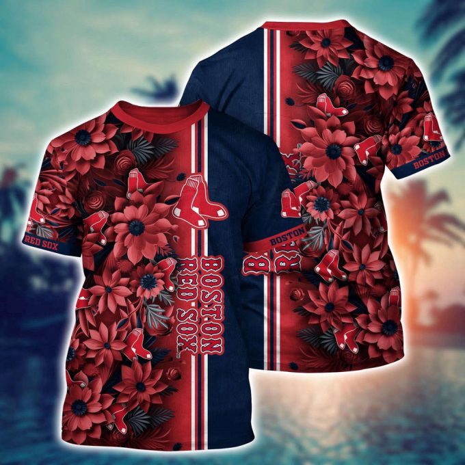 MLB Boston Red Sox 3D T-Shirt Aloha Grand Slam For Sports Enthusiasts