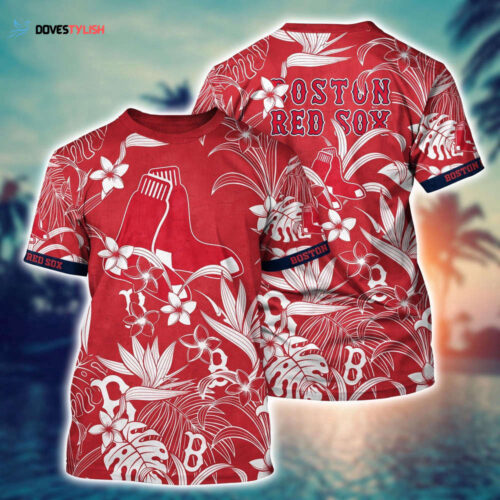 MLB Boston Red Sox 3D T-Shirt Island Adventure For Sports Enthusiasts