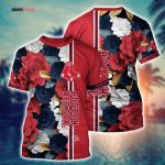 MLB Boston Red Sox 3D T-Shirt Tropical Twist For Fans Sports