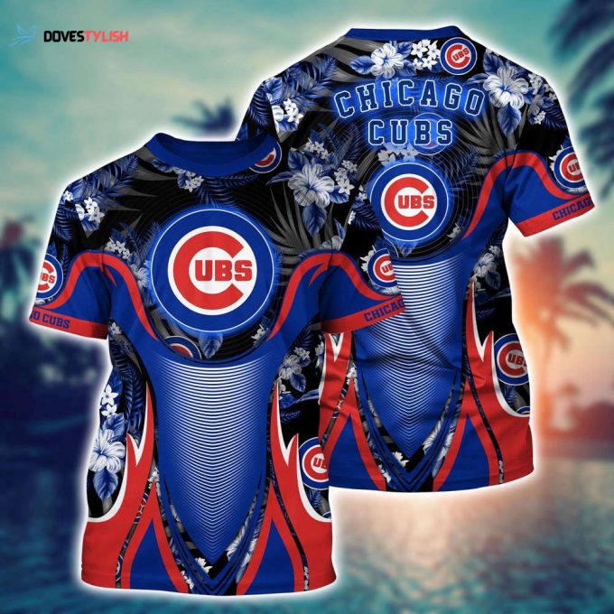 MLB Chicago Cubs 3D T-Shirt Champion Comfort For Fans Sports