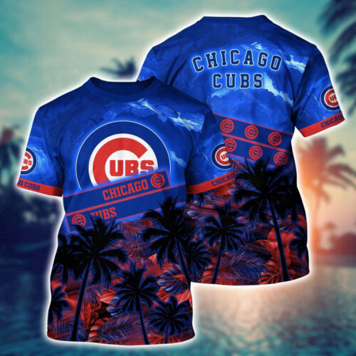 MLB Chicago Cubs 3D T-Shirt Chic Baseball Layers For Fans Baseball