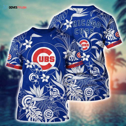 MLB Chicago Cubs 3D T-Shirt Island Adventure For Sports Enthusiasts