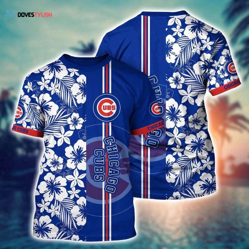 MLB Chicago Cubs 3D T-Shirt Symphony Bliss For Sports Enthusiasts