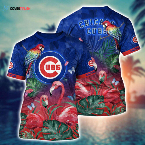MLB Chicago Cubs 3D T-Shirt Signature Style For Fans Baseball