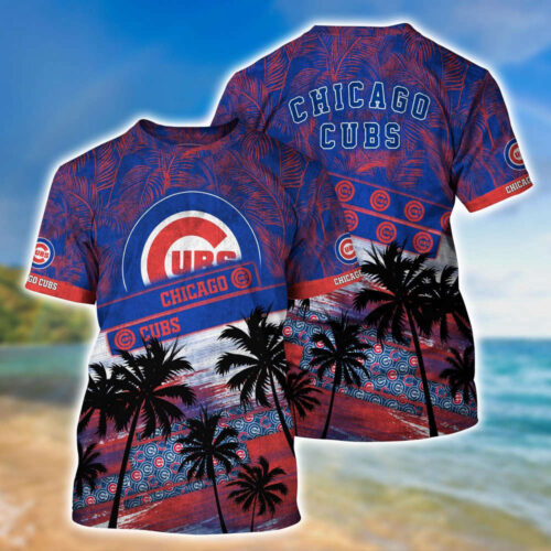 MLB Chicago Cubs 3D T-Shirt Sporty Chic For Fans Sports