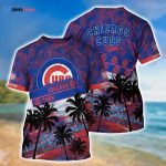 MLB Chicago Cubs 3D T-Shirt Sporty Chic For Fans Sports