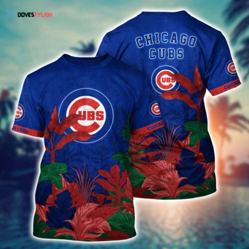 MLB Chicago Cubs 3D T-Shirt Chic Athletic Elegance For Fans Baseball