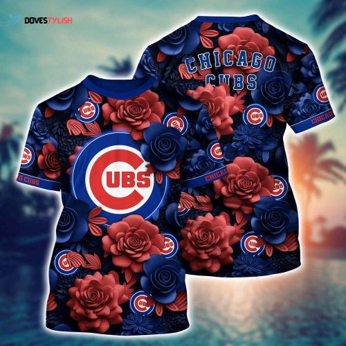 MLB Cleveland Indians 3D T-Shirt Floral Vibes For Fans Sports
