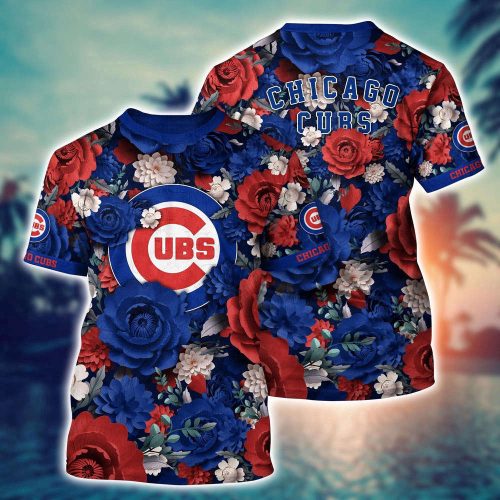 MLB Chicago Cubs 3D T-Shirt Tropical Twist For Sports Enthusiasts