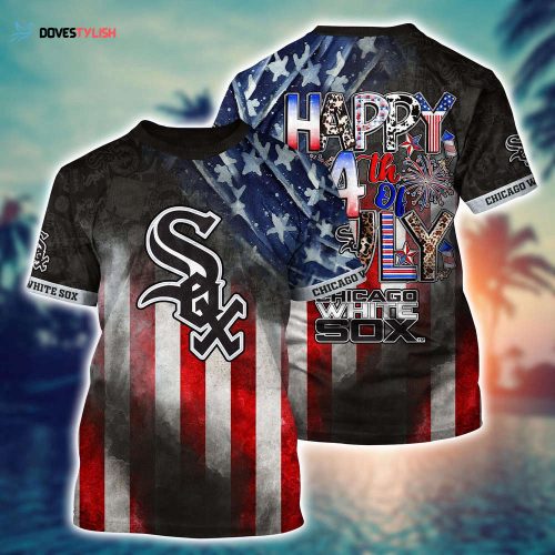 MLB Chicago White Sox 3D T-Shirt Floral Vibes For Fans Sports