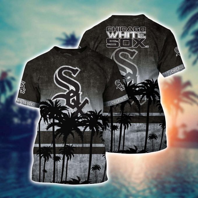 MLB Chicago White Sox 3D T-Shirt Casual Style For Fans Sports