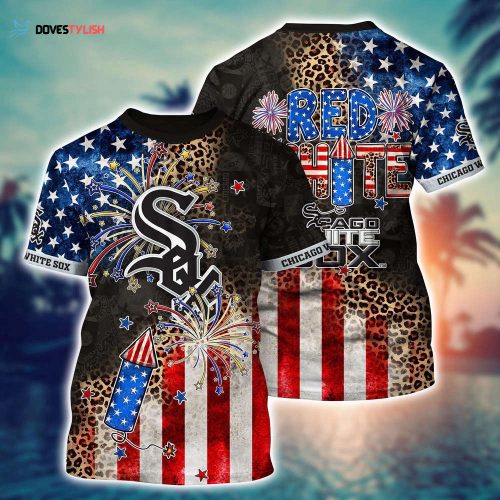 MLB Chicago White Sox 3D T-Shirt Floral Vibes For Fans Sports