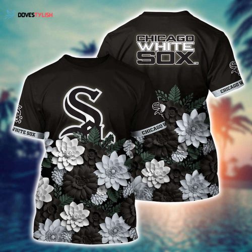 MLB Chicago White Sox 3D T-Shirt Baseball Bloom Burst For Fans Sports