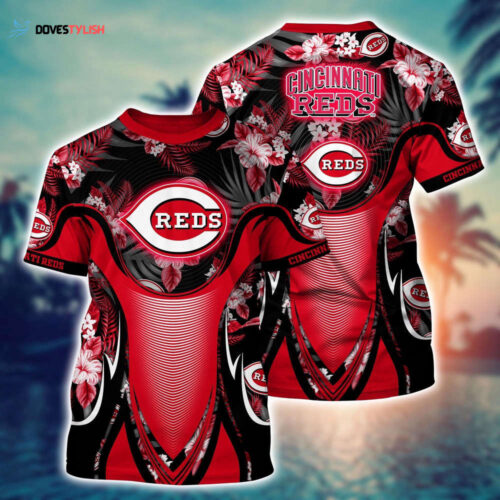 MLB Cincinnati Reds 3D T-Shirt Champion Comfort For Fans Sports