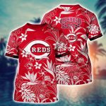 MLB Cincinnati Reds 3D T-Shirt Island Adventure For Sports Enthusiasts