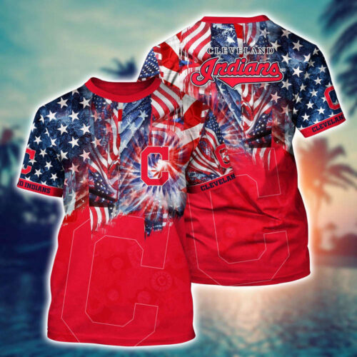 MLB Cleveland Indians 3D T-Shirt Hawaiian Heatwave For Fans Sports