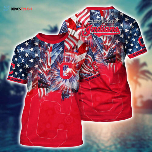 MLB Cleveland Indians 3D T-Shirt Hawaiian Heatwave For Fans Sports