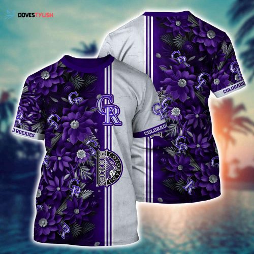 MLB Colorado Rockies 3D T-Shirt Game Changer For Sports Enthusiasts