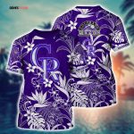 MLB Colorado Rockies 3D T-Shirt Island Adventure For Sports Enthusiasts