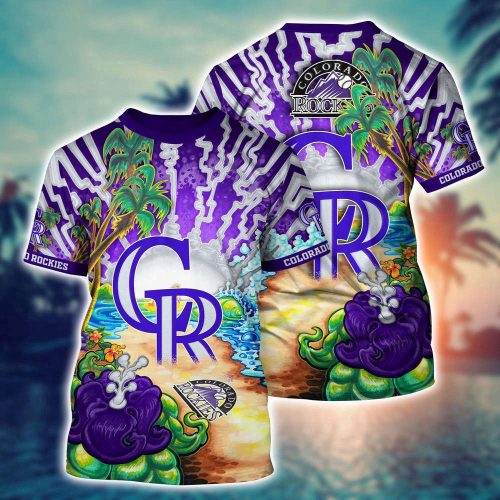 MLB Colorado Rockies 3D T-Shirt Masterpiece Parade For Sports Enthusiasts