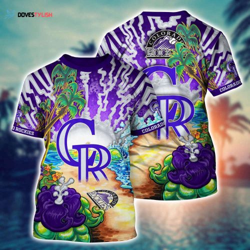 MLB Colorado Rockies 3D T-Shirt Symphony Bliss For Sports Enthusiasts