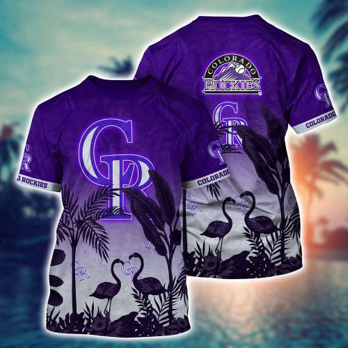 MLB Colorado Rockies 3D T-Shirt Paradise Bloom For Sports Enthusiasts