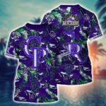 MLB Colorado Rockies 3D T-Shirt Sleek Baseball Vibes For Fans Baseball