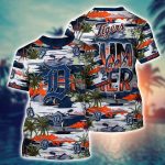 MLB Detroit Tigers 3D T-Shirt Aloha Grand Slam For Fans Sports