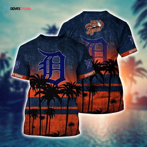 MLB Detroit Tigers 3D T-Shirt Champion Comfort For Fans Sports