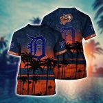 MLB Detroit Tigers 3D T-Shirt Casual Style For Fans Sports